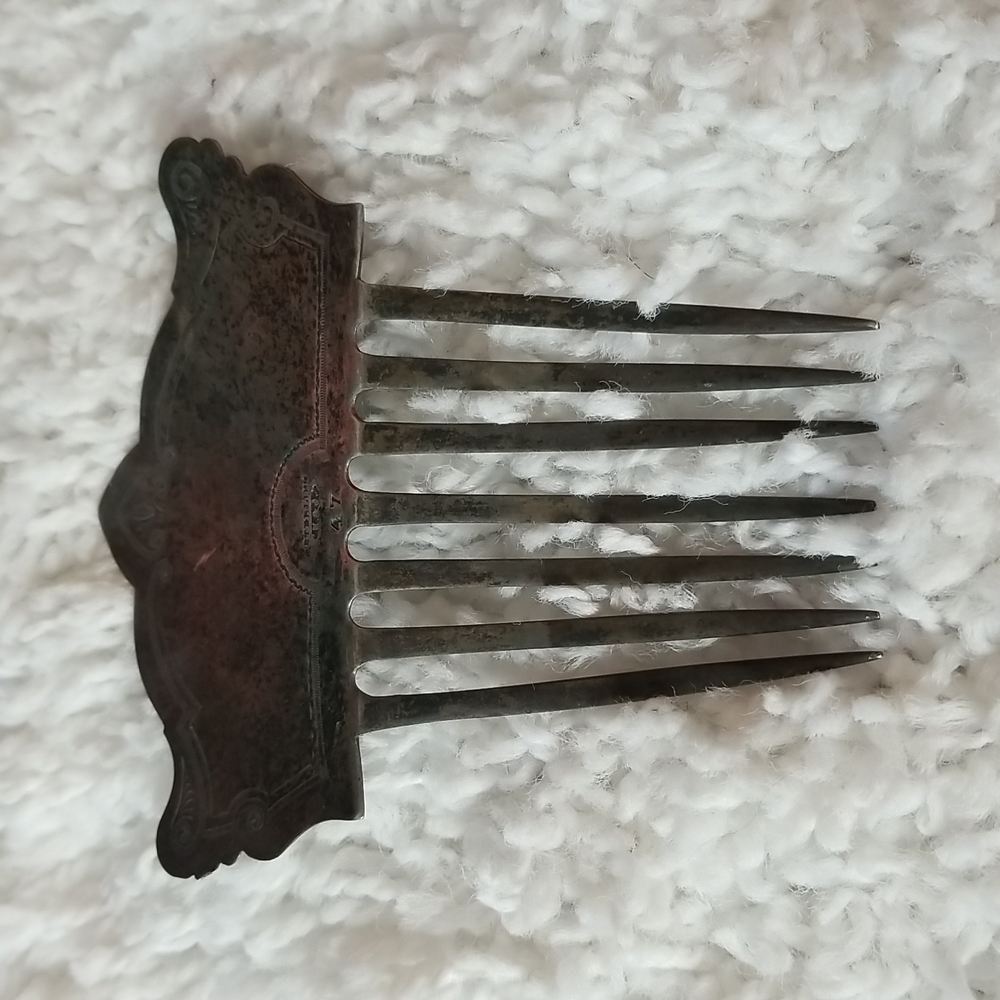 Antique Sterling Hair Comb Kennard & Jenks - Picture 3 of 11